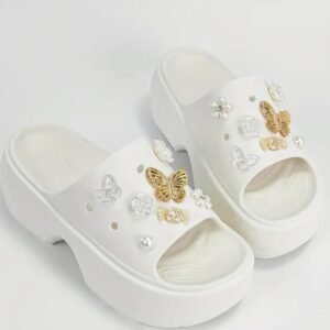 Παντόφλες Άσπρες στύλ κρόκς