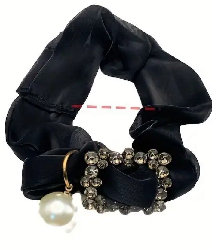 Κοκαλάκι μαύρο με πέρλα