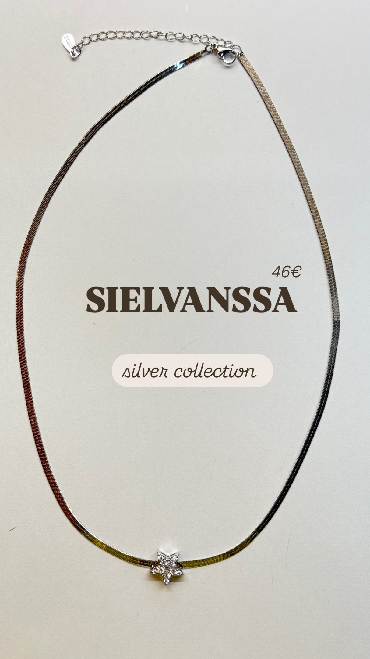 Κολιέ ασημή με αστέρι